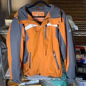 Orange winter jacket large